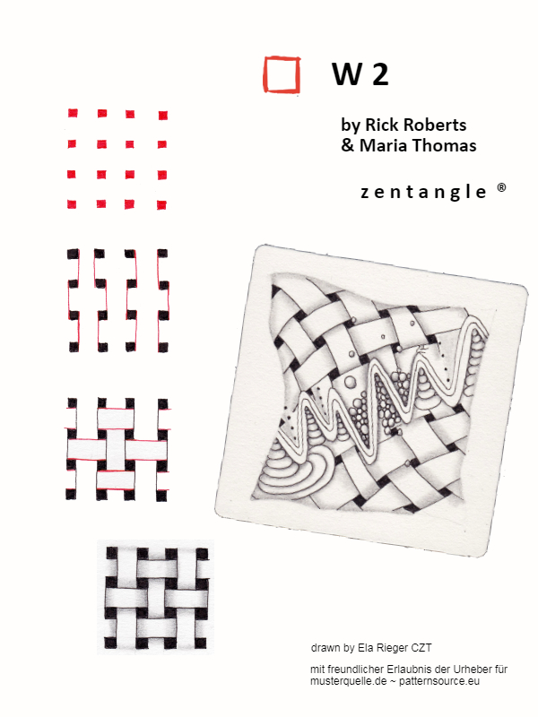 step w2 zentangle